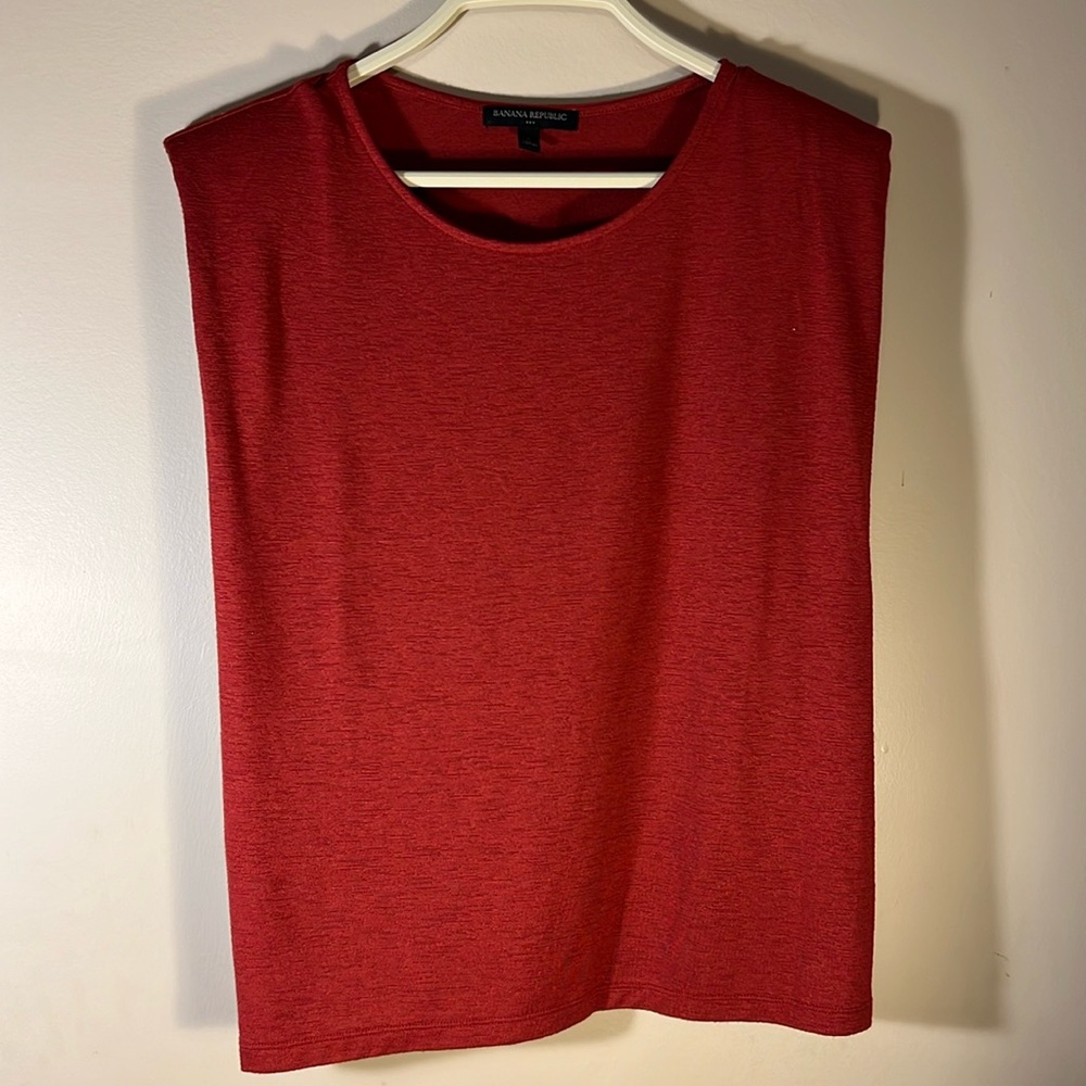 EUC Burnt Orange Structured Tank Banana Republic Size Large